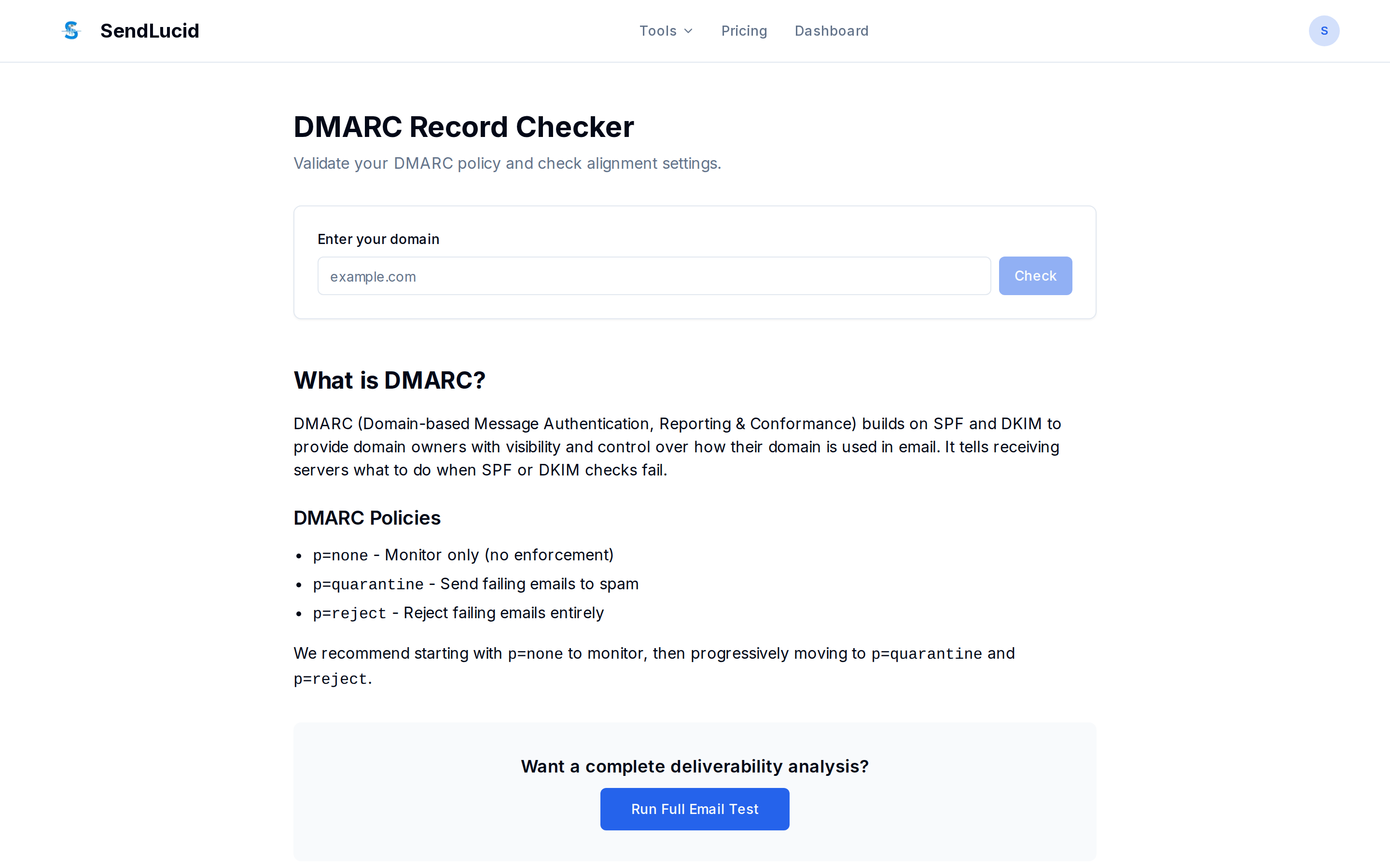 DMARC Checker