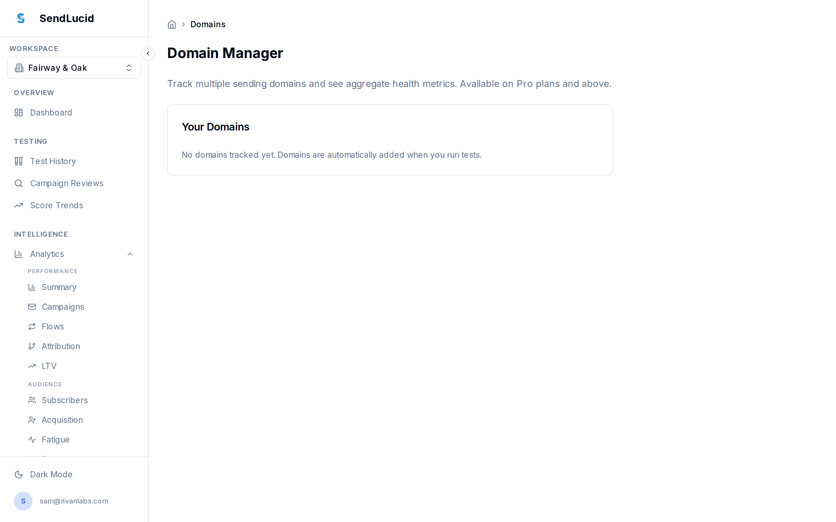 SendLucid Domains